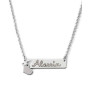 Collana con targhetta personalizzabile e ciondolo a forma di cuore 40,00 € Collane