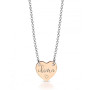 Collana con ciondolo a cuore in argento rosato e incisione 50,00 € Home