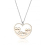 Zoppi Jewels|Collana con ciondolo a cuori personalizzato con nomi