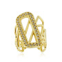 Anello a fascia in argento dorato 30,00 € Anelli Donna