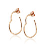 Zoppi Jewels|Orecchini a cuore in argento rosa