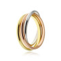 Zoppi Jewels:Fedina 3 colori tipo trinity in argento
