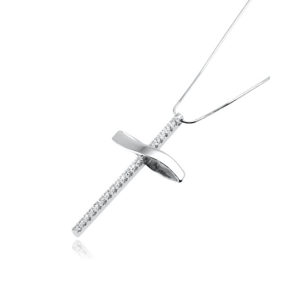 Zoppi Jewels:Croce in oro bianco e diamanti ct.0,16
