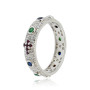 Anello a rosario con pietre multicolor 43,00 € Anelli religiosi