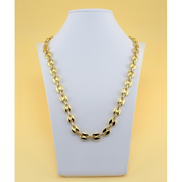 Girocollo a catena dorata maglia marina 24,00 € Catene acciaio