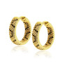 Orecchini cerchio 20mm in ottone oro e pietre 18,00 € Orecchini Donna