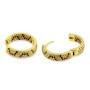 Orecchini cerchio 20mm in ottone oro e pietre 18,00 € Orecchini Donna