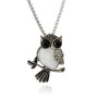 Collana Gufo con pietra Quarzo naturale 30,00 € Collane con gemme