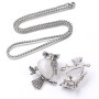 Collana Gufo con pietra Quarzo naturale 30,00 € Collane con gemme