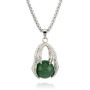 Zoppi Jewels:Collana artiglio con pietra avventurina verde