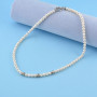 Zoppi Jewels|Collana di Perle coltivate 6 mm con elementi in argento 925