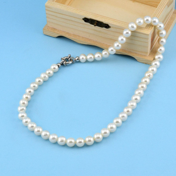 Zoppi Jewels|Collana di Perle coltivate 9 mm con susta in argento
