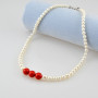 Zoppi Jewels:Collana di perle e corallo rosso terminali in argento 925:120,00 €