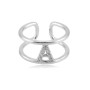 Zoppi Jewels:Anello iniziale zirconata in argento