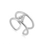 Zoppi Jewels:Anello iniziale zirconata in argento
