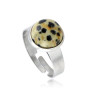 Zoppi Jewels|Anello con pietra Diaspro Dalmata naturale