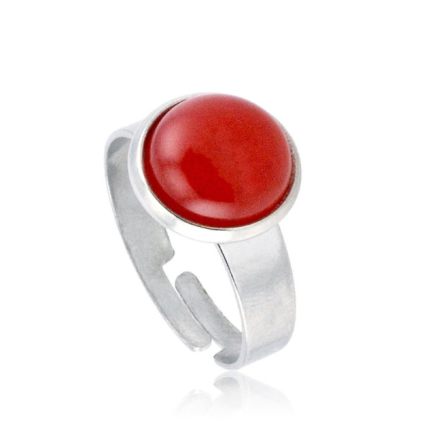 Anello con pietra Corniola Naturale 20,00 € Anelli con gemme
