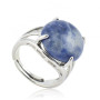 Anello con pietra Sodalite naturale 30,00 € Anelli con gemme