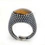 Anello pallinato con occhio di Tigre 96,00 € Anelli Uomo