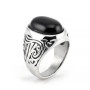 Zoppi Jewels|Anello uomo in acciaio con onice nero