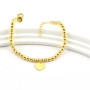 Zoppi Jewels:Bracciale a pallini con cuore in argento dorato:26,00 €