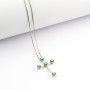 Croce oro diamanti e smeraldi 840,00 € Collane oro diamanti