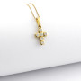Zoppi Jewels|Collana uomo con croce in oro giallo e diamanti