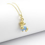 Collana Napoli asino in argento dorato 48,00 € Collane Uomo