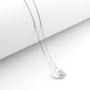Collana con cuore in oro e diamanti 334,00 € Collane oro diamanti