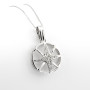 Collana con rosa dei venti in oro e diamanti 600,00 € Collane oro diamanti