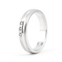 Zoppi Jewels:Fedina in argento satinata con pietre
