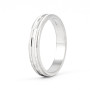 Zoppi Jewels:Fedina in argento con scanalatura