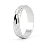 Zoppi Jewels:Fedina in argento con scanalatura a chicco
