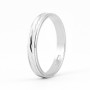 Zoppi Jewels:Fedina in argento con incisione a chicco riso