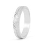 Zoppi Jewels:Fedina in argento satinato e diamantato