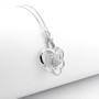 Collana cuore in oro bianco con diamanti 0,35ct 1,00 € Collane oro diamanti