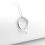 Zoppi Jewels|Collana in oro bianco e diamanti 0,10ct