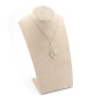 Collana con diamanti e acquamarina in oro bianco 520,00 € Collane oro diamanti