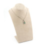 Collana con diamanti e smeraldi in oro bianco 845,00 € Collane oro diamanti