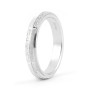 Zoppi Jewels:Fedina in argento diamantata e satinata