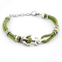 Bracciale con ancora e cordino verde 25,00 € Bracciali Uomo