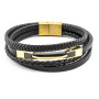 Zoppi Jewels|Bracciale uomo acciaio e pelle
