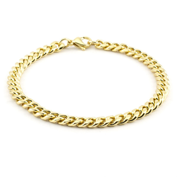 Zoppi Jewels:Bracciale a maglia groumette in acciaio dorato:20,00 €
