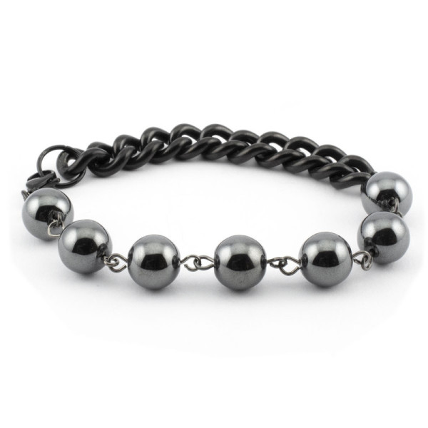 Zoppi Jewels|Bracciale a catena con ematite nera
