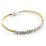 Zoppi Jewels|Bracciale rigido in argento dorato e pietre