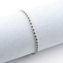 Zoppi Jewels:Tennis 2 mm argento con pietre bianche e nere