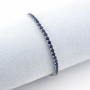 Zoppi Jewels|Tennis 3mm in argento e pietre blu zaffiro