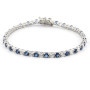 Tennis 3mm in argento con pietre bianche e blu 54,00 € Bracciali Uomo