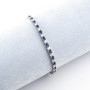 Tennis 3mm in argento con pietre bianche e blu 54,00 € Bracciali Uomo