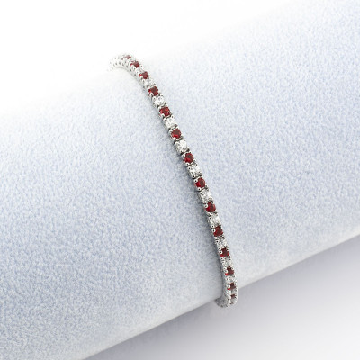 Zoppi jewels|Tennis 3mm in argento con pietre bianche e blu|54,00 €